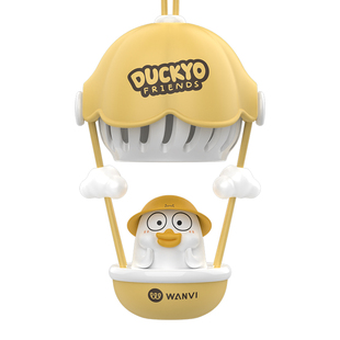 玩味小刘鸭热气球车载香薰高级车挂装饰品车内后视挂件镜新款挂饰