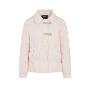 雪中飞2025冬新款女士短款翻领羽绒服编织设计感轻柔舒适轻便