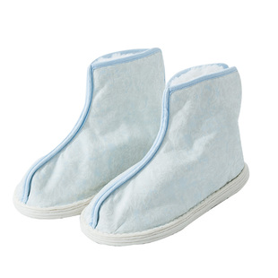 中国风冬季老北京千层底手工布鞋女加绒加厚保暖高帮棉鞋平跟套脚