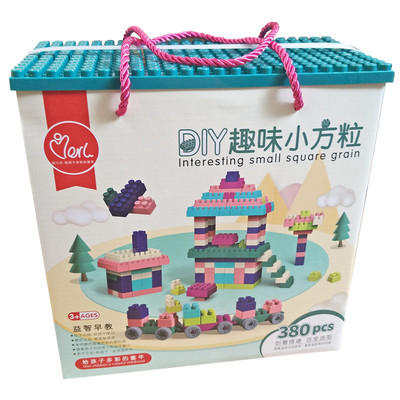 280粒拼装塑料积木diy力动手动脑