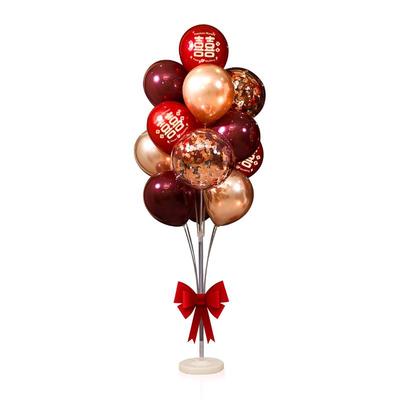 结婚气球路引布置婚房地飘装饰品