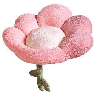 ins风花朵床边懒人坐垫女孩卧室地毯上榻榻米阳台飘窗蒲团小沙发