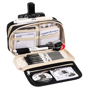 可爱猫咪文具套装开学大礼包男女生学习用品小黑猫生日礼物高颜值笔袋女孩初中生仪式感伴手礼毕业奖励礼物