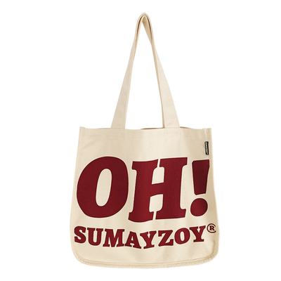 SUMAYZOY复古字母印花帆布袋