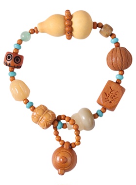 禅意风文玩葫芦多宝手串好柿发生