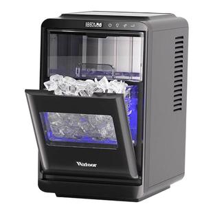 沃拓莱制冰机小型商用家用摆摊18KG实心耐化月牙冰全自动制冰块机