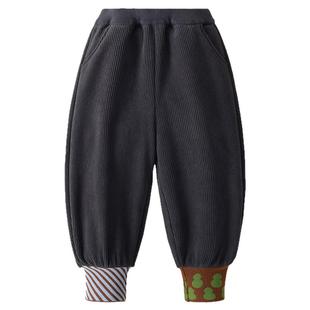 【灯笼裤】MQDmini儿童加绒裤子2025新款冬男童保暖卫裤休闲长裤