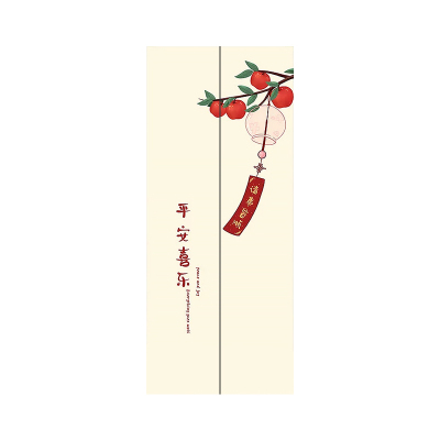 新中式入户电梯门贴纸装饰壁纸