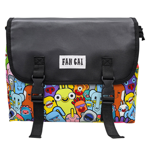 帆彩原创电动车前置包踏板电动车坐垫通用挂包头盔充电器收纳神器