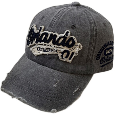 美式复古水洗做旧棒球帽