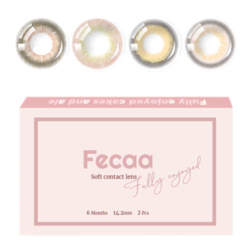 【大直径】Fecaa菲可美瞳大直径日抛10片装自然蓝棕彩色隐形眼镜