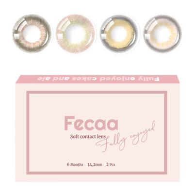 【大直径】Fecaa菲可美瞳大直径日抛10片装自然蓝棕彩色隐形眼镜