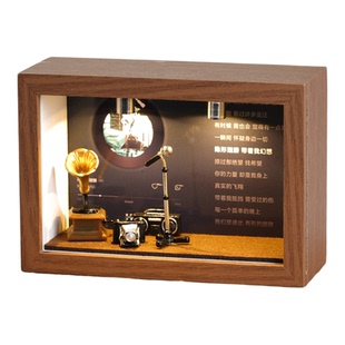 张韶涵周边创意摆台泡泡玛特装饰小摆件桌面音乐专辑灯光相框礼物