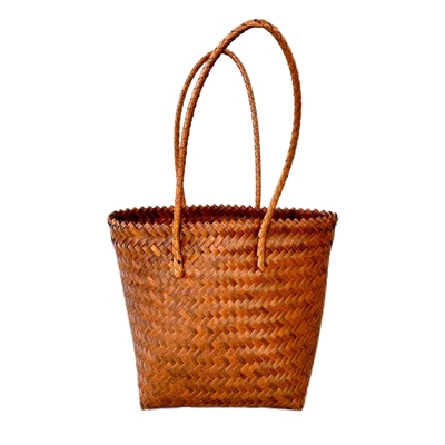 爆款手工编织复古仿藤编织包