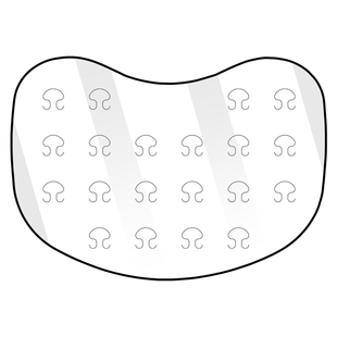 广博徽章吧唧收纳板痛包扎板材料垫板加厚透明痛板吧唧打底背景板