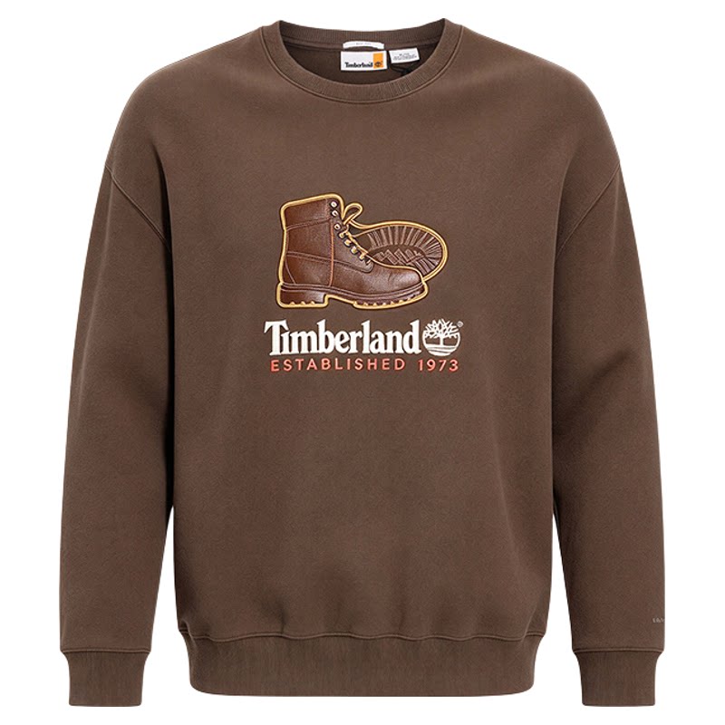 Timberland添柏岚户外男棉涤休闲运动保暖抓绒圆领长袖卫衣A62XK