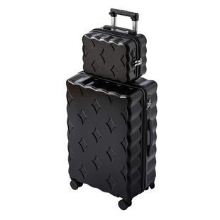 袋鼠行李箱白色高颜值女2025新款子母密码箱20寸登机拉杆旅行箱男