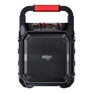 爱国者 广场舞音响户外蓝牙音箱K歌小型手提便携式移动一体麦克风