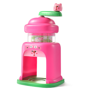 小伶玩具儿童旋转手摇刨冰机家用小型绵绵冰机冰沙碎冰女孩生日礼