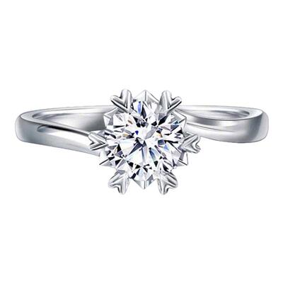 正品莫桑石戒指纯银1克拉男女情侣对戒订结婚钻戒送女友生日礼物