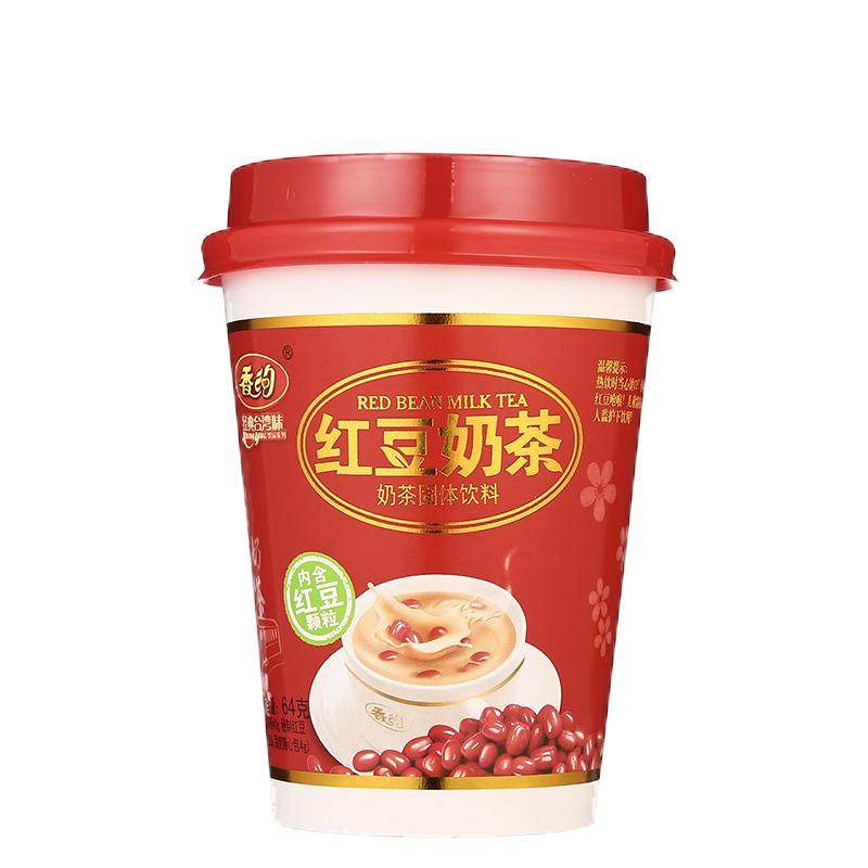 香约奶茶红豆味杯装整箱