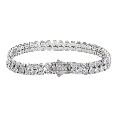 GRGR钛钢双排钻网球手链