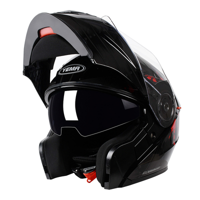 野马摩托车头盔四季通用一盔多用