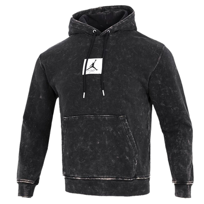 运动休闲连帽长袖做旧套头衫上衣