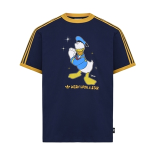 DISNEY迪士尼联名短袖T恤男女adidas Originals阿迪达斯三叶草