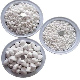 北京白石子白色小石头铺面造景装饰花园庭院鹅卵石铺地砾石碎石头