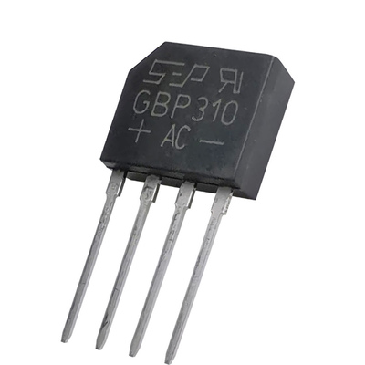 (10只) GBP310 GBP3I0 整流桥 3A 1000V 扁桥 DIP-4 硅桥式整流器