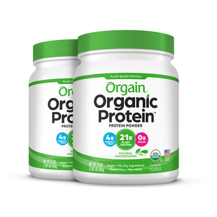 【强体质2罐】Orgain傲感有机植物豌豆蛋白粉全家营养提升抵御力