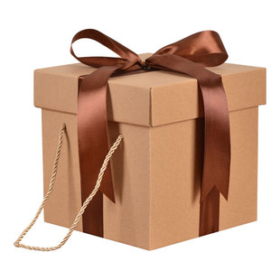 正方形礼品盒包装盒零食盲盒礼物盒茶叶diy涂鸦手工礼盒空盒纸盒