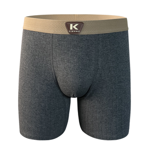 诚凯霖男士内裤加长防磨腿纯棉透气抗菌四角裤学生运动男生平角裤