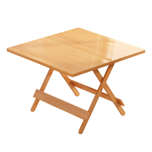 可折叠桌子家用饭桌户外便携式出租房简易餐桌小户型方桌摆摊阳台