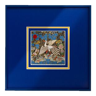 南京云锦研究所官方旗舰文官补中国风挂画装饰画工艺品礼品送老师