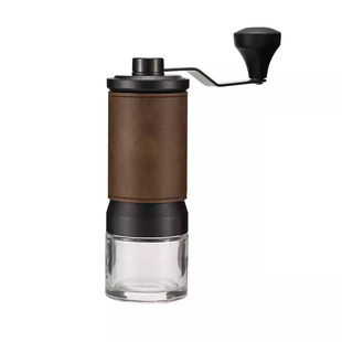 手摇磨豆机咖啡研磨机器家用手动小型便携意式复古皮套手磨咖啡豆
