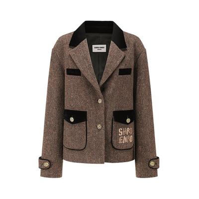 SHROENRO羊毛混纺短外套