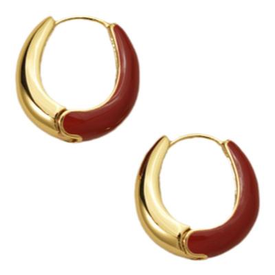 法式优雅知性气质耳圈