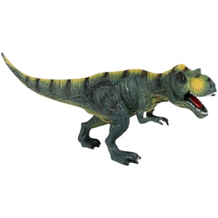 侏罗纪静态仿真恐龙模型镰刀龙霸王龙美甲龙肿头龙声效版塑胶摆件