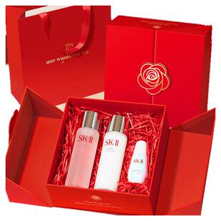 生日礼物盒子红色结婚伴手礼盒空盒高级礼品盒护肤品化妆品包装盒