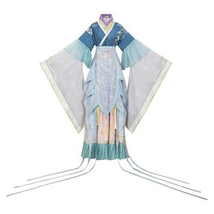 花朝记|湘夫人|华服日九歌系列南北朝大袖襦荷叶边半袖蔽膝女装