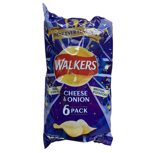 北京现货 英国Walker原切薯片芝士洋葱咸醋泰式甜辣原味进口零食