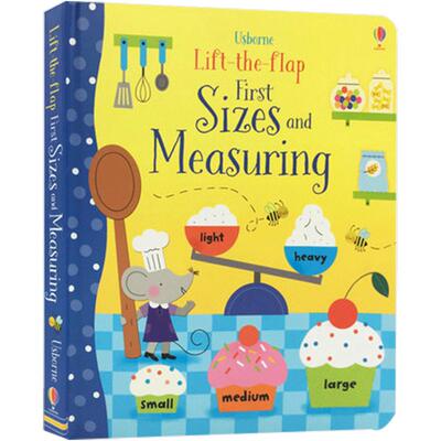 Usborne 原版英文 Lift-the-Flap Sizes and Measuring 长度概念启蒙儿童学量度尺寸翻翻书立体书亲子读物科普启蒙早教书3岁+