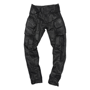 CHAUNK先锋暗黑沙丘废土julius风解构不对称立体袋蜡染弯刀炮弹裤