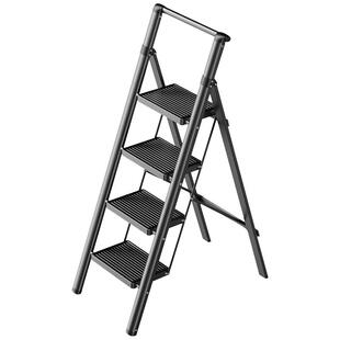 楼梯家用可折叠带扶手踏步登高台阶乔迁室内阁楼梯子家庭人字爬梯