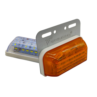 实力多led大货车24v边灯汽车侧灯腰灯挂车强光防水超亮照地轮胎灯