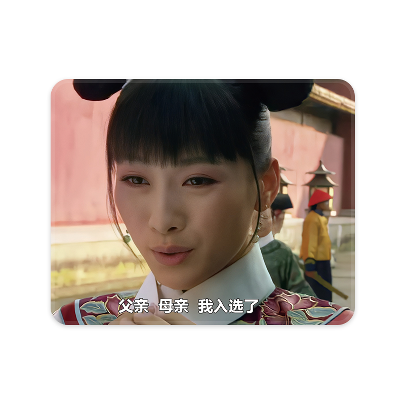搞怪甄嬛传小号鼠标垫创意加厚锁边防滑耐用可水洗办公护腕桌垫