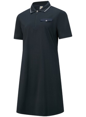 女士R系列运动中长POLO领连衣裙