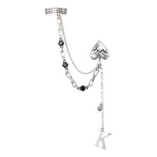 [新年礼物]ROCKRIDE POKER系列 黑桃ACE耳钉 925纯银耳饰女男复古